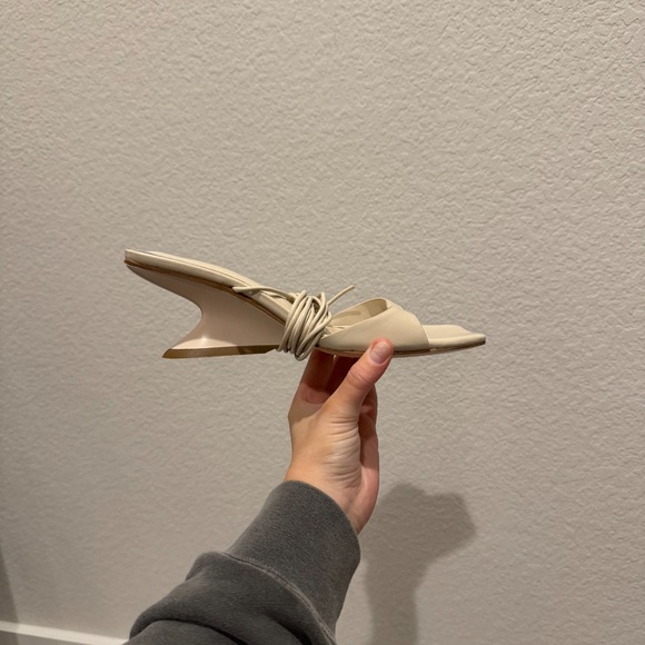 Song of Style from Revolve cream irregular heel sandals - Picture 8 of 11